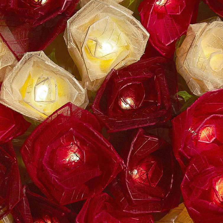 Red rose fairy lights deals